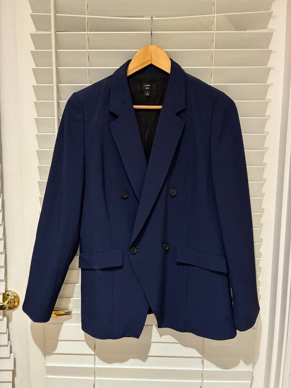 J. Crew Navy Maternity Suit